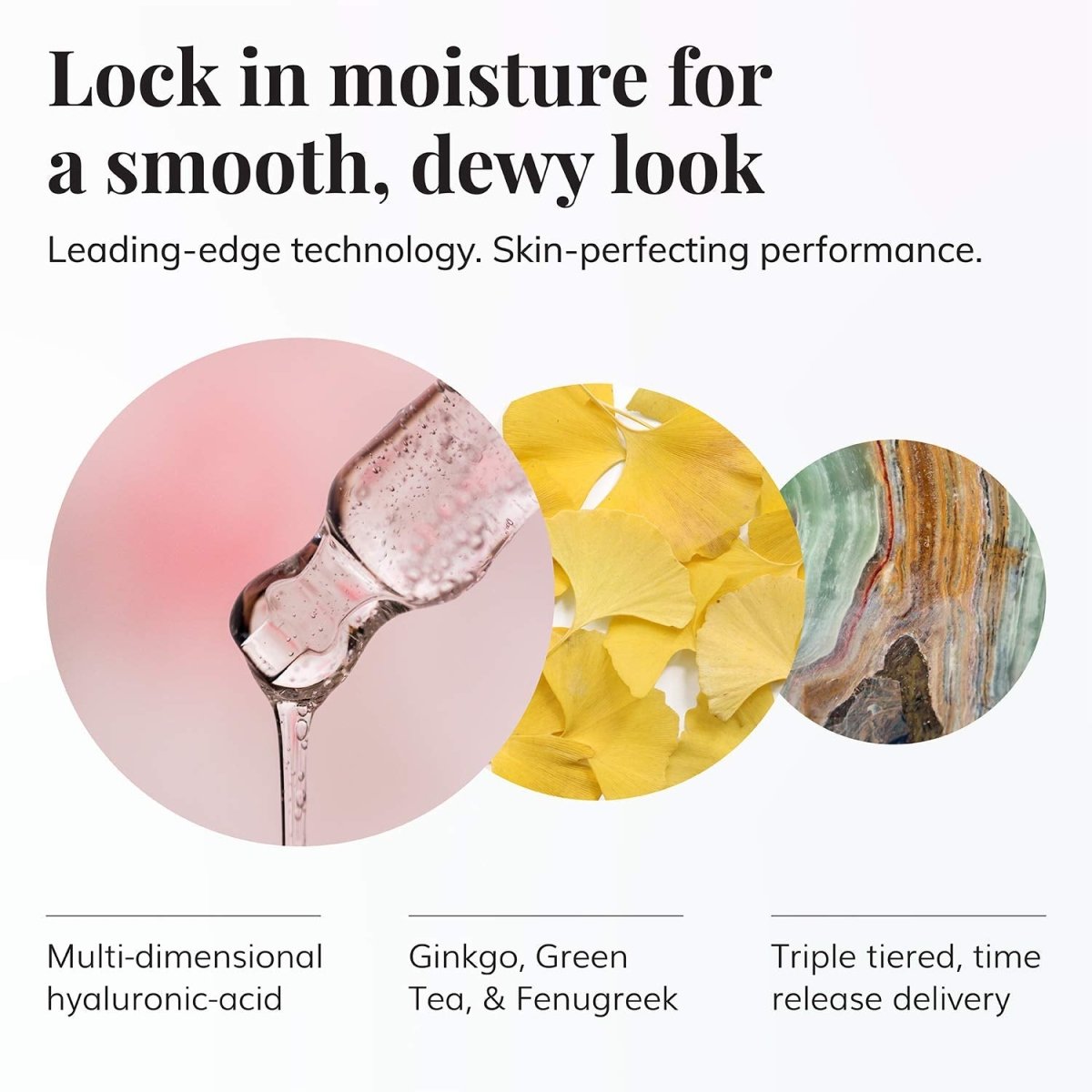 Le Mieux Hyaluronic Serum - Concentrated Hyaluronic Acid Facial Hydration Complex, Anti Aging Moisture with No Parabens or Sulfates (1 oz / 30 ml)