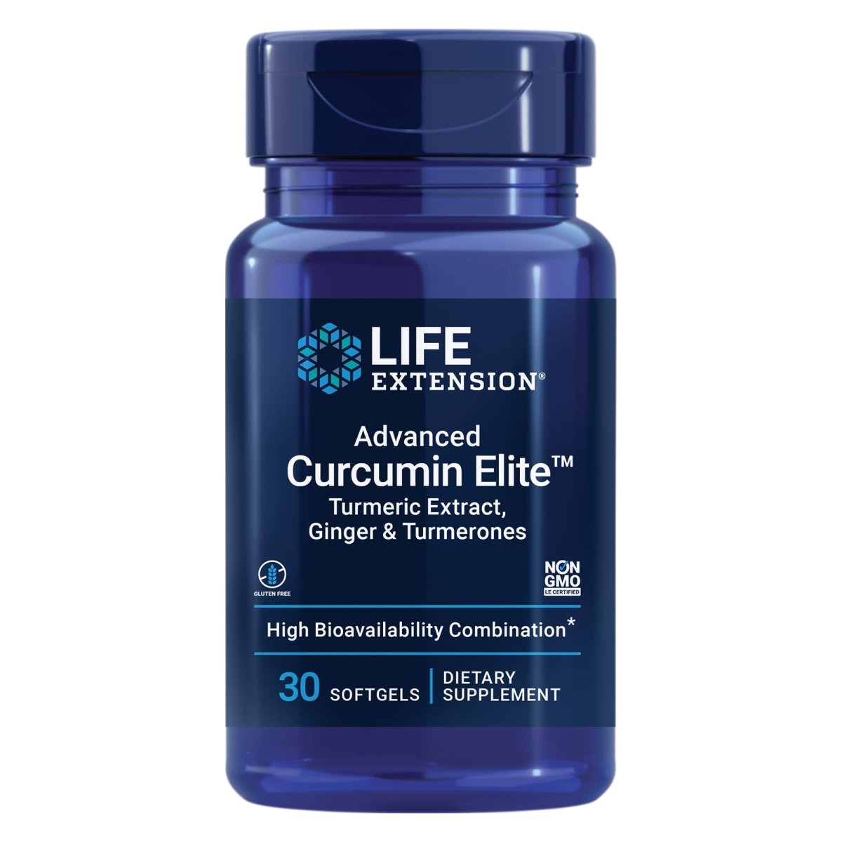 Life Extension Advanced Curcumin Elite Turmeric Extract, Ginger & Turmerones ? For Healthy Inflammatory & Immune Response and Cardiovascualr & Brain Health ? Gluten-Free, Non-GMO ? 30 Softgels
