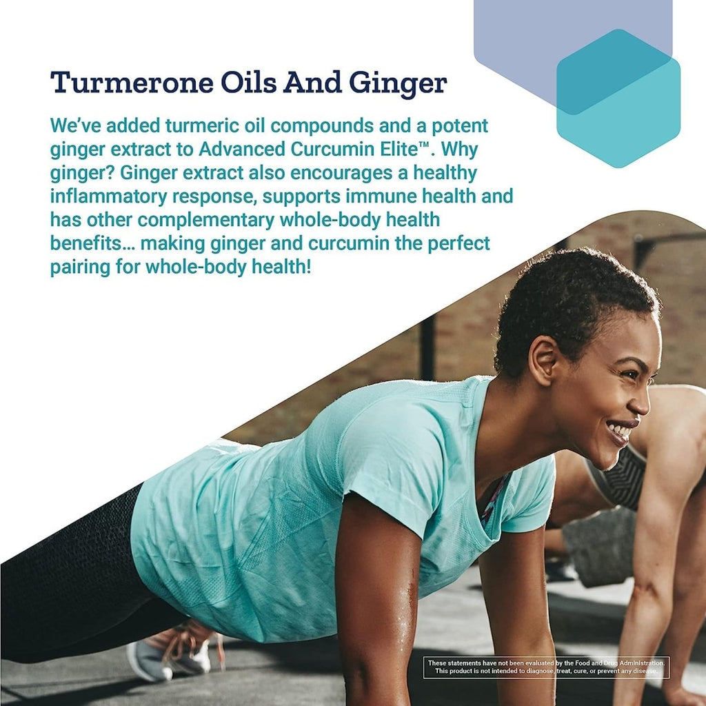 Life Extension Advanced Curcumin Elite Turmeric Extract, Ginger & Turmerones ? For Healthy Inflammatory & Immune Response and Cardiovascualr & Brain Health ? Gluten-Free, Non-GMO ? 30 Softgels