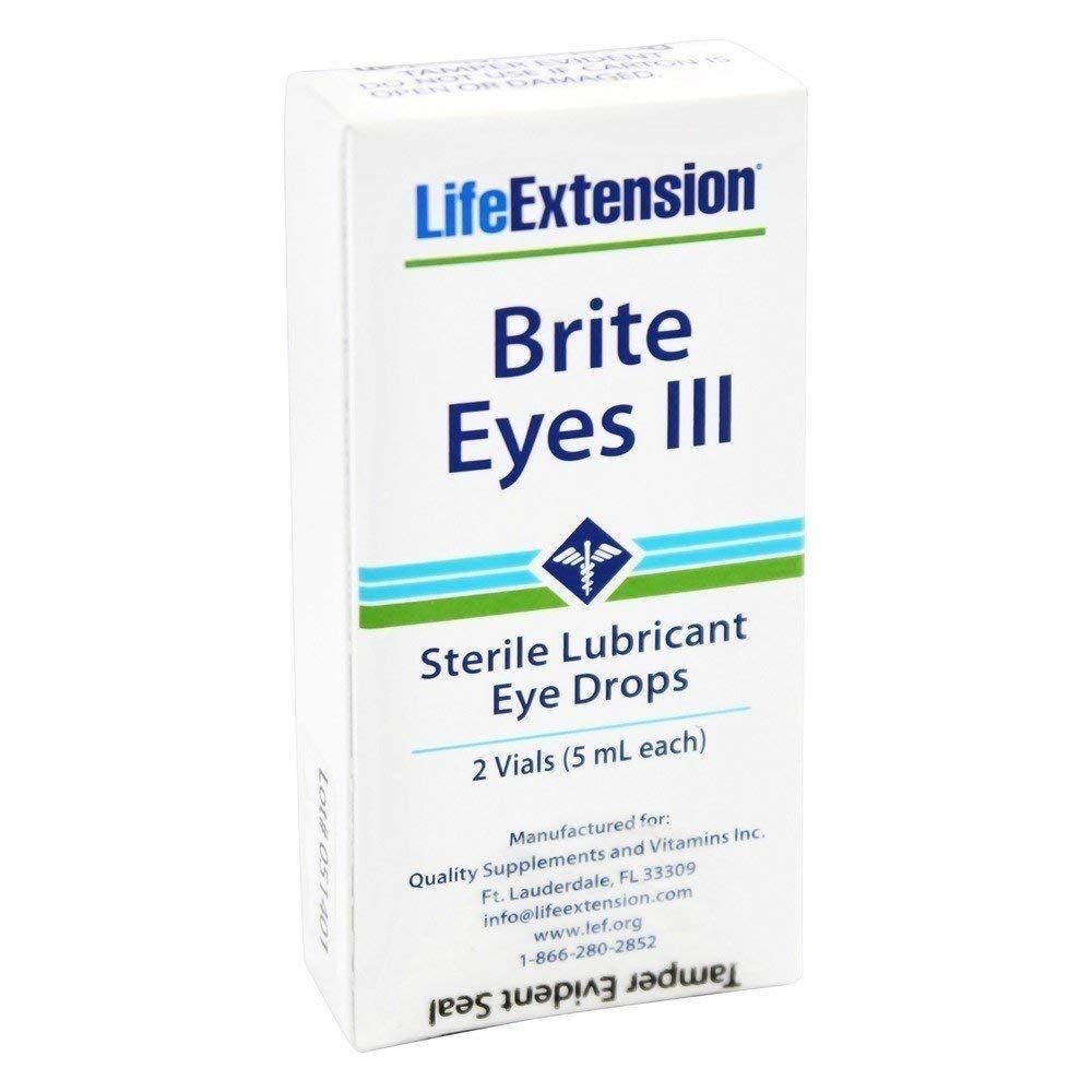 Life Extension - Brite Eyes III Sterile Lubricant Eye Drops - 2 Vial(s)
