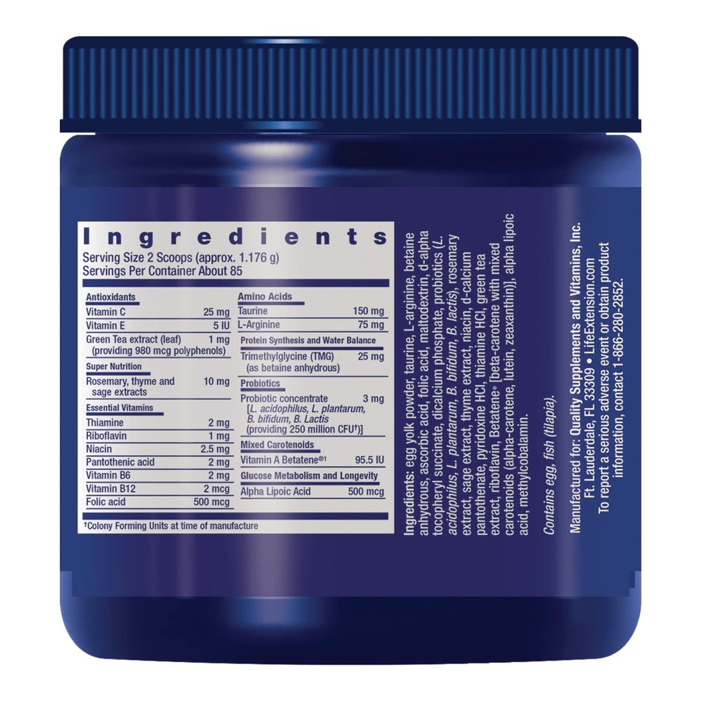 Life Extension Cat Mix ? For Heart, Kidney & Pancreatic Function + Gut Health ?with Vitamins & Essential Nutrients - Formula For Kitty - Gluten-Free, Non-GMO ? Net Wt.100 Grams (85 Servings)