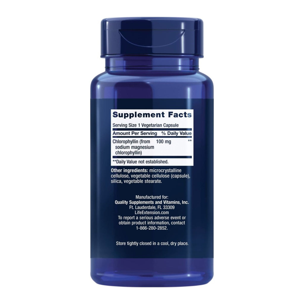 Life Extension Chlorophyllin 100mg 100 Vcaps