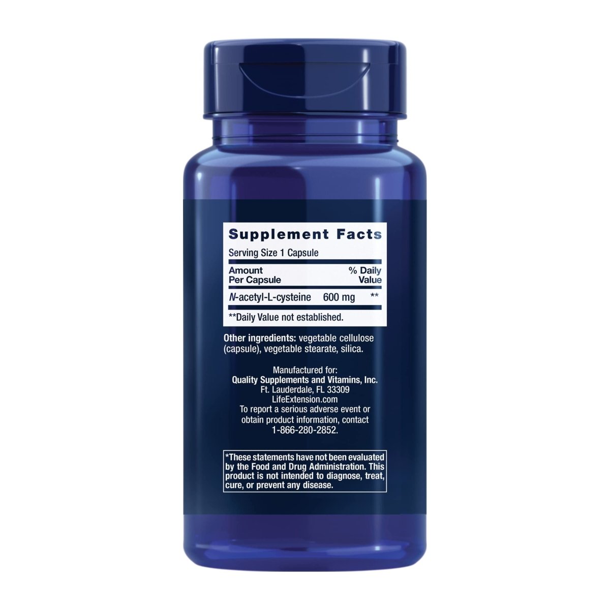 Life Extension N-Acetyl-L-Cysteine 60 Capsules