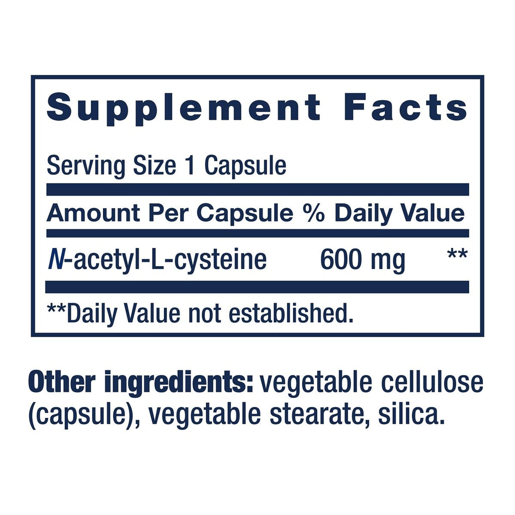 Life Extension N-Acetyl-L-Cysteine 60 Capsules