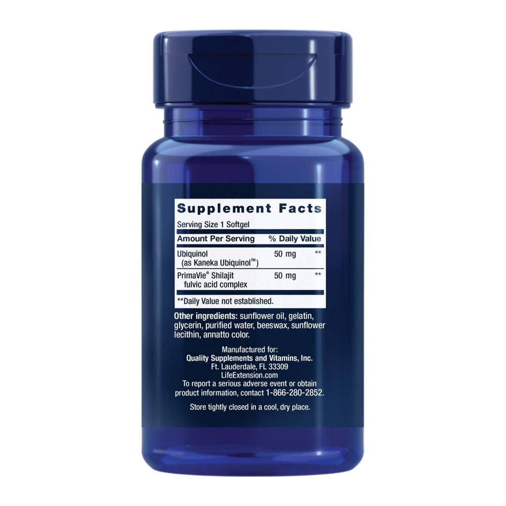 Life Extension Super Ubiquinol CoQ10 50mg with Enhanced Mitochondrial Support 100 Softgels