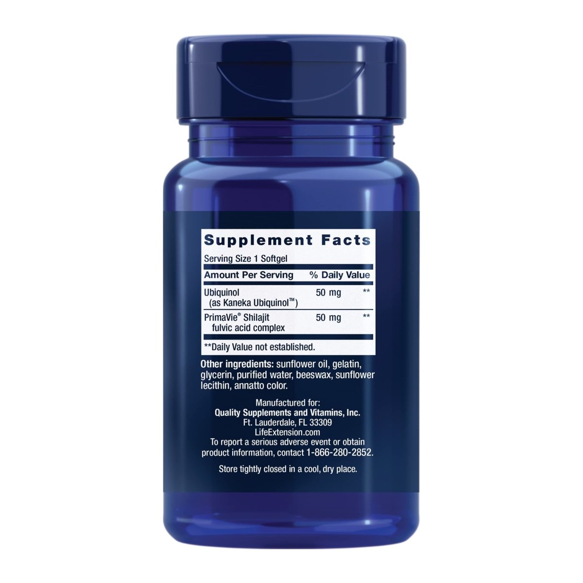 Life Extension Super Ubiquinol CoQ10 50mg with Enhanced Mitochondrial Support 100 Softgels