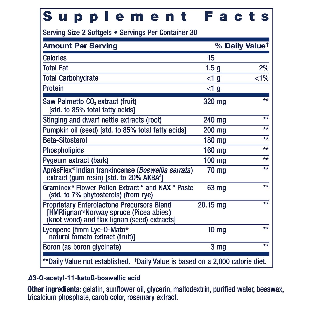 Life Extension Ultra Prostate Formula 60 Softgels