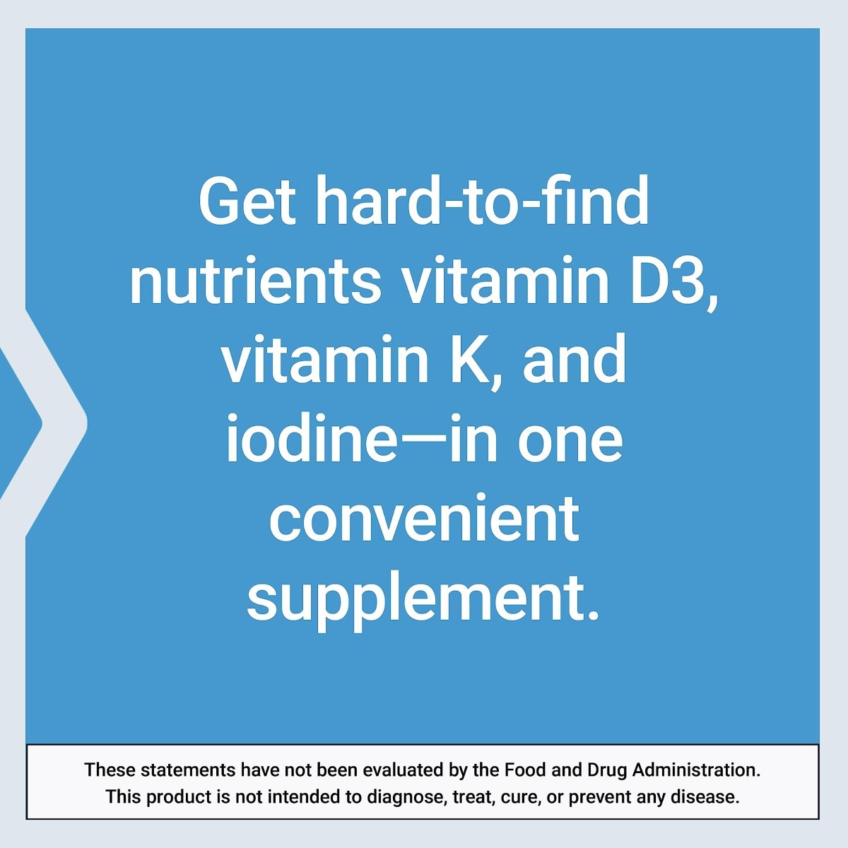 Life Extension Vitamins D and K with Sea-Iodine 60 Capsules