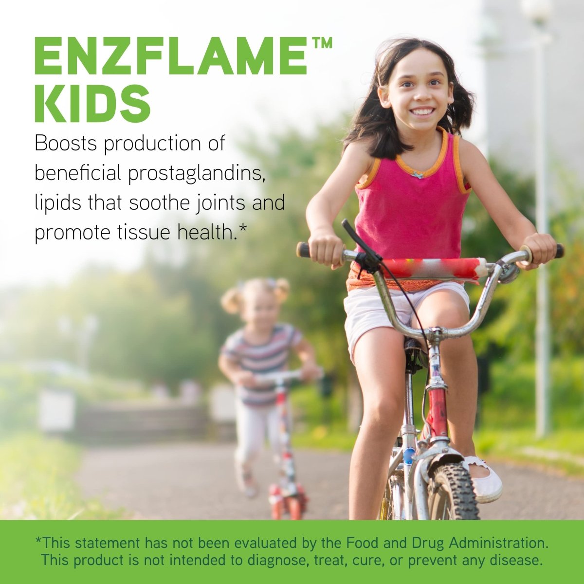 Little DaVinci Enzflame Kids - Powder Drink Mix Supplement to Support Muscle and Joint Comfort, Mobility and Immune Health* - With Calcium, Sodium, Enzymes, DMG, and More - Orange Flavor - 30 Servings