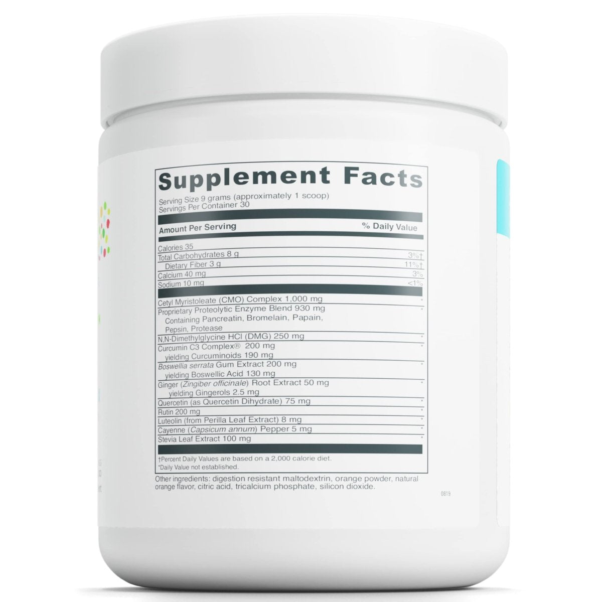 Little DaVinci Enzflame Kids - Powder Drink Mix Supplement to Support Muscle and Joint Comfort, Mobility and Immune Health* - With Calcium, Sodium, Enzymes, DMG, and More - Orange Flavor - 30 Servings