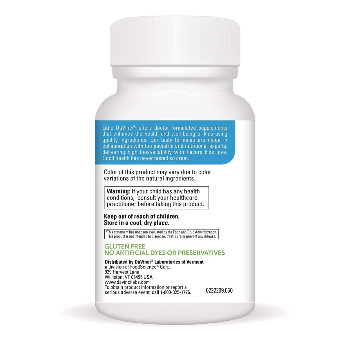 Little DaVinci Immuni-z - Kids Zinc Lozenge to Support Immune Health, Throat Tissue, Brain Health and Development, Sleep and Focus* - with Zinc Citrate and More - Lemon Flavor - 60 Lozenges
