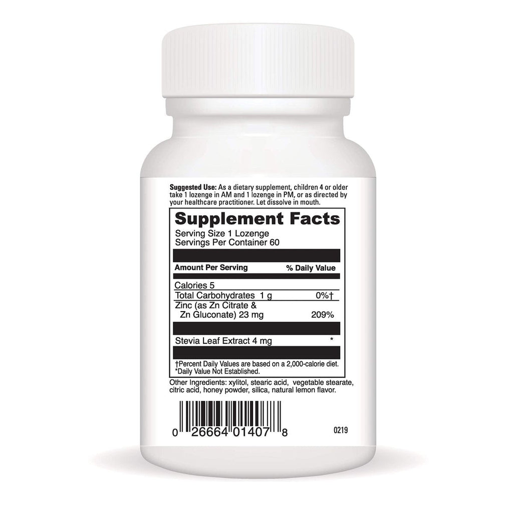 Little DaVinci Immuni-z - Kids Zinc Lozenge to Support Immune Health, Throat Tissue, Brain Health and Development, Sleep and Focus* - with Zinc Citrate and More - Lemon Flavor - 60 Lozenges