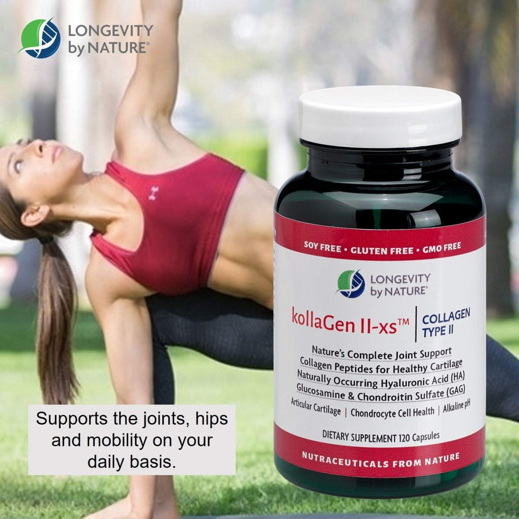 Longevity by Nature - KollaGen II-xs Collagen Type II - 120 Capsules  00215