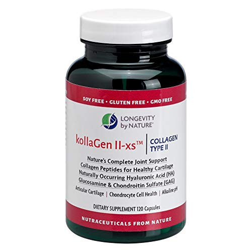 Longevity by Nature - KollaGen II-xs Collagen Type II - 120 Capsules  00215