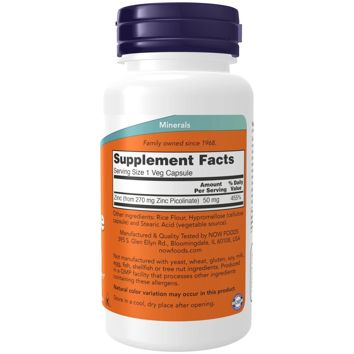 Lucky Brand - ZINC PICOLINATE 50mg  120 VCAPS