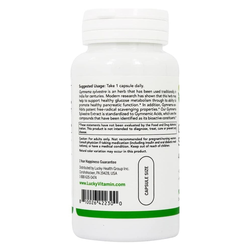 Lucky Herbs Gymnema Sylvestre 400 mg 90 Vcaps -