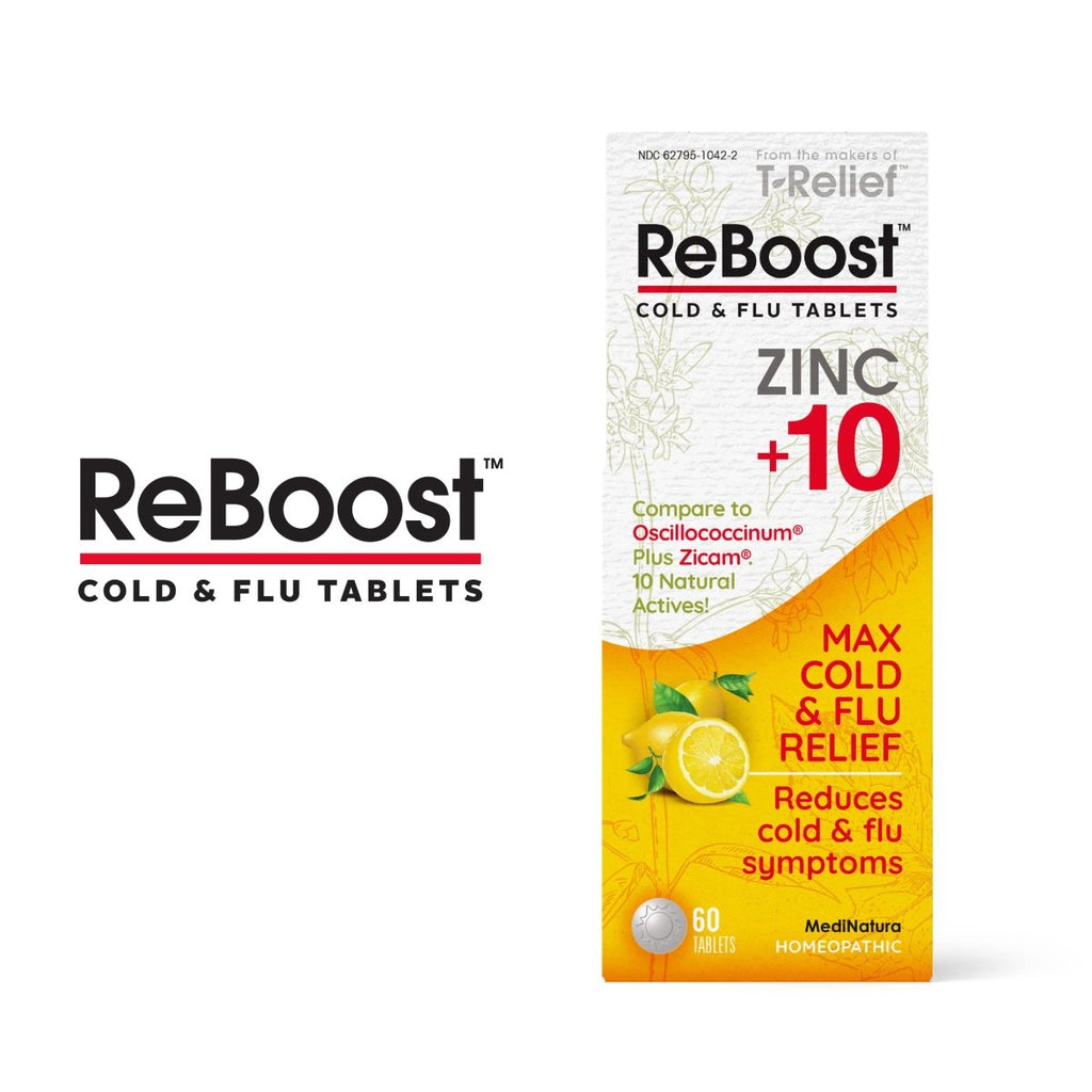 MediNatura Reboost Cold/Flu Lemon 60 Tablets