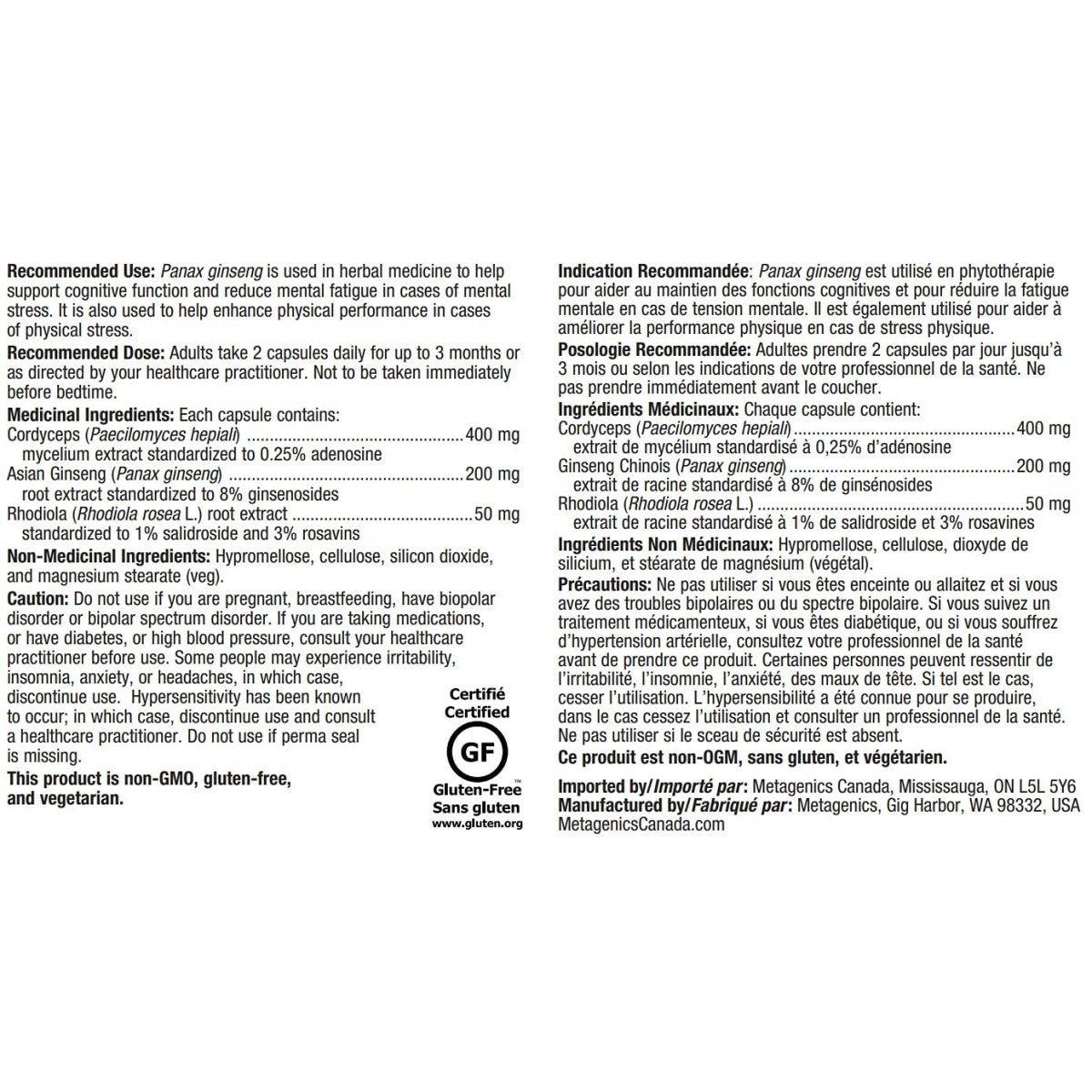 Metagenics Adreset - 60 Capsules