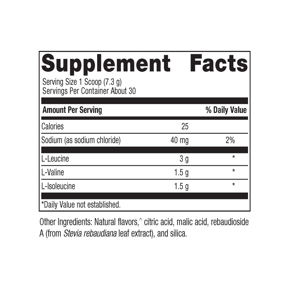 Metagenics BCAAs Powder 7.72 oz (219 g), Orange Mango Flavor, 30 Servings - Non-GMO, Gluten Free, Vegetarian