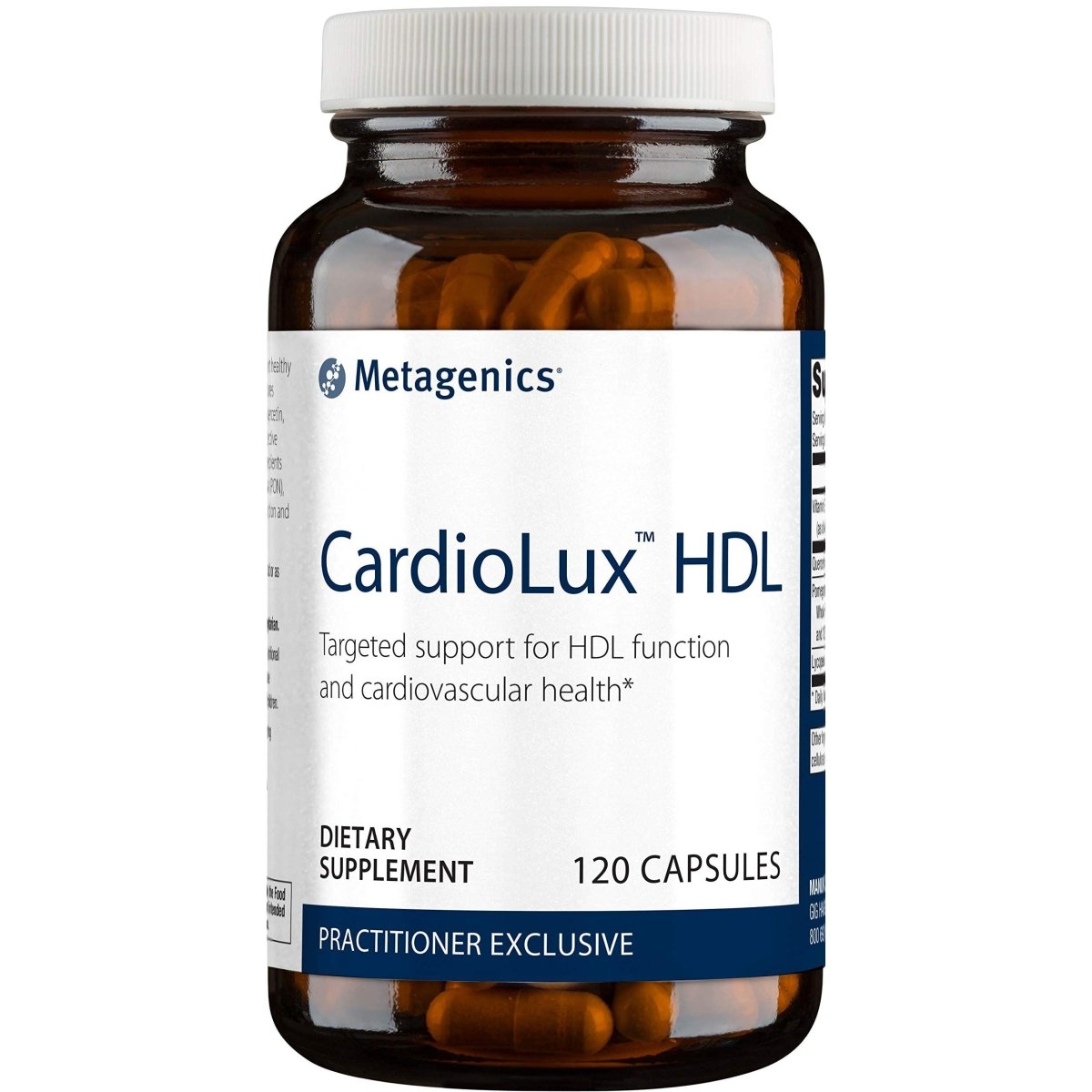 Metagenics CardioLux? HDL - Targeted Support for HDL Function and Cardiovascular Health* | 120 Count