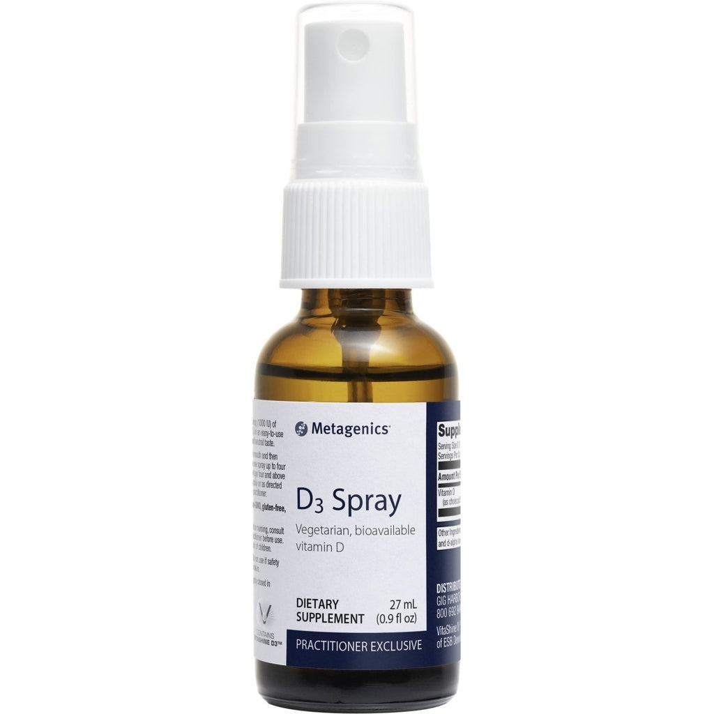 Metagenics D3 Spray ? Vegetarian and Bioavailable Vitamin D Supplement 1,000 IU (25 mcg) ? Support for Bone, Cardiovascular, and Immune Health* | 150 Servings