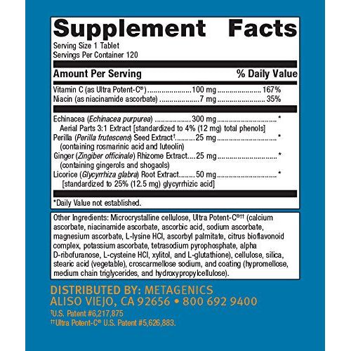 Metagenics - Echinacea Synergy - 120 Tablets