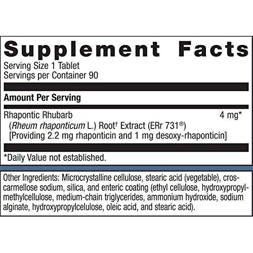 Metagenics Estrovera - Plant Derived Menopause Hot Flash Relief, Formulated with Rhubarb Root Extract to Help Relieve Hot Flashes, Night Sweats and Sleep Disturbances, 90 Tablets, 3 Month Supply