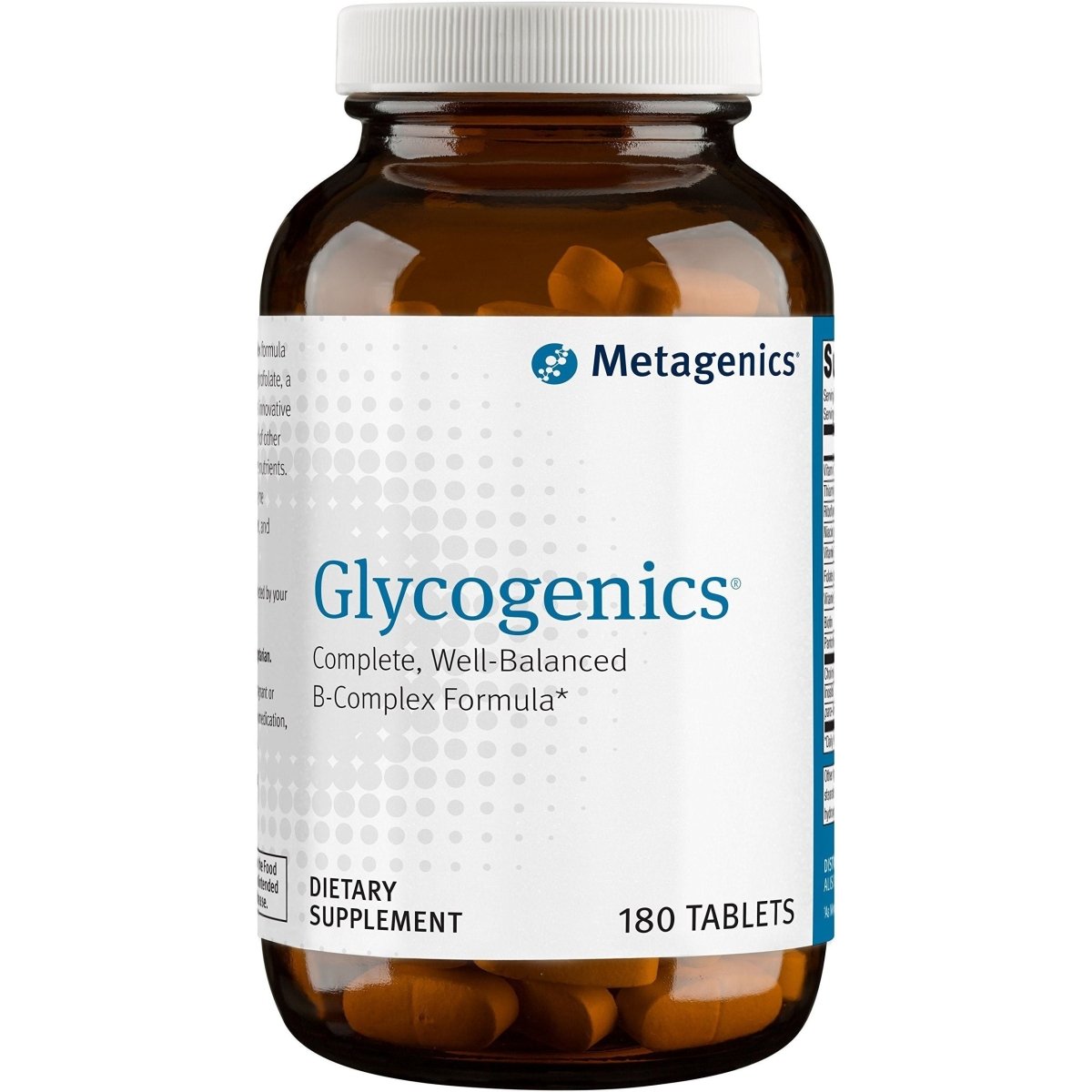 Metagenics Glycogenics - Complete B-Complex Formula - 180 Tablets