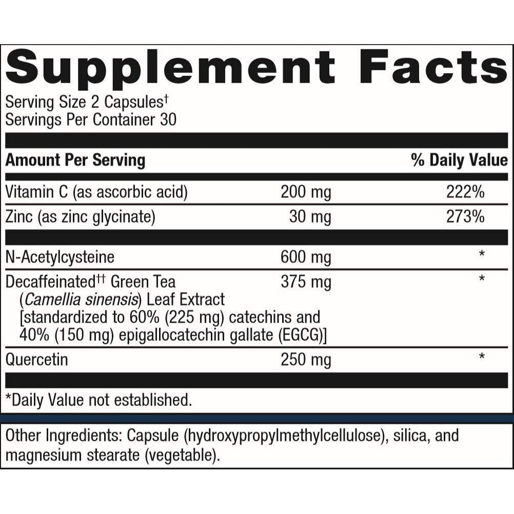 Metagenics Immune Active - Featuring Quercetin, NAC, Zinc, EGCG, and Vitamin C - 30 Servings