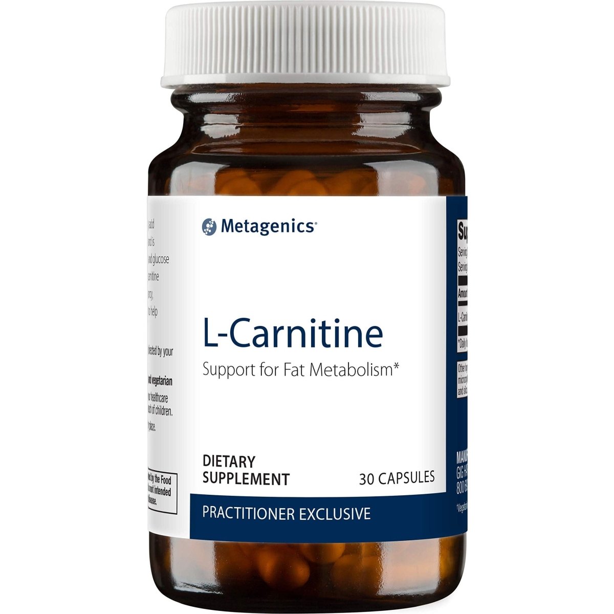 Metagenics L-Carnitine - Support for Fat Metabolism* | 30 Count