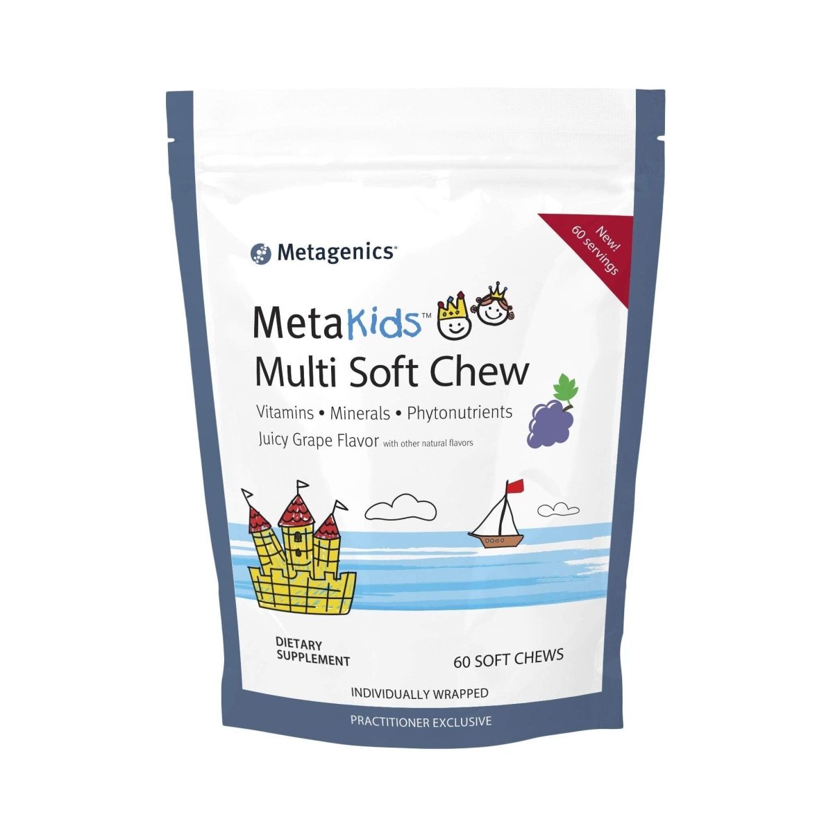 Metagenics MetaKids? Multi Soft Chews ? Vitamins. Minerals. Phytonutrients | 60 Servings