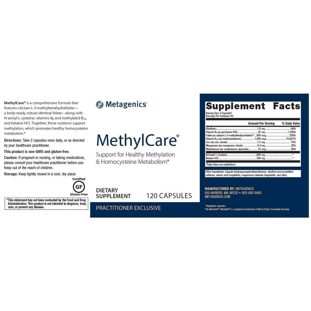 Metagenics Methyl Care (Formerly Called Vessel Care) Supplement, 120 Count (120)