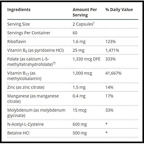 Metagenics Methyl Care (Formerly Called Vessel Care) Supplement, 120 Count (120)
