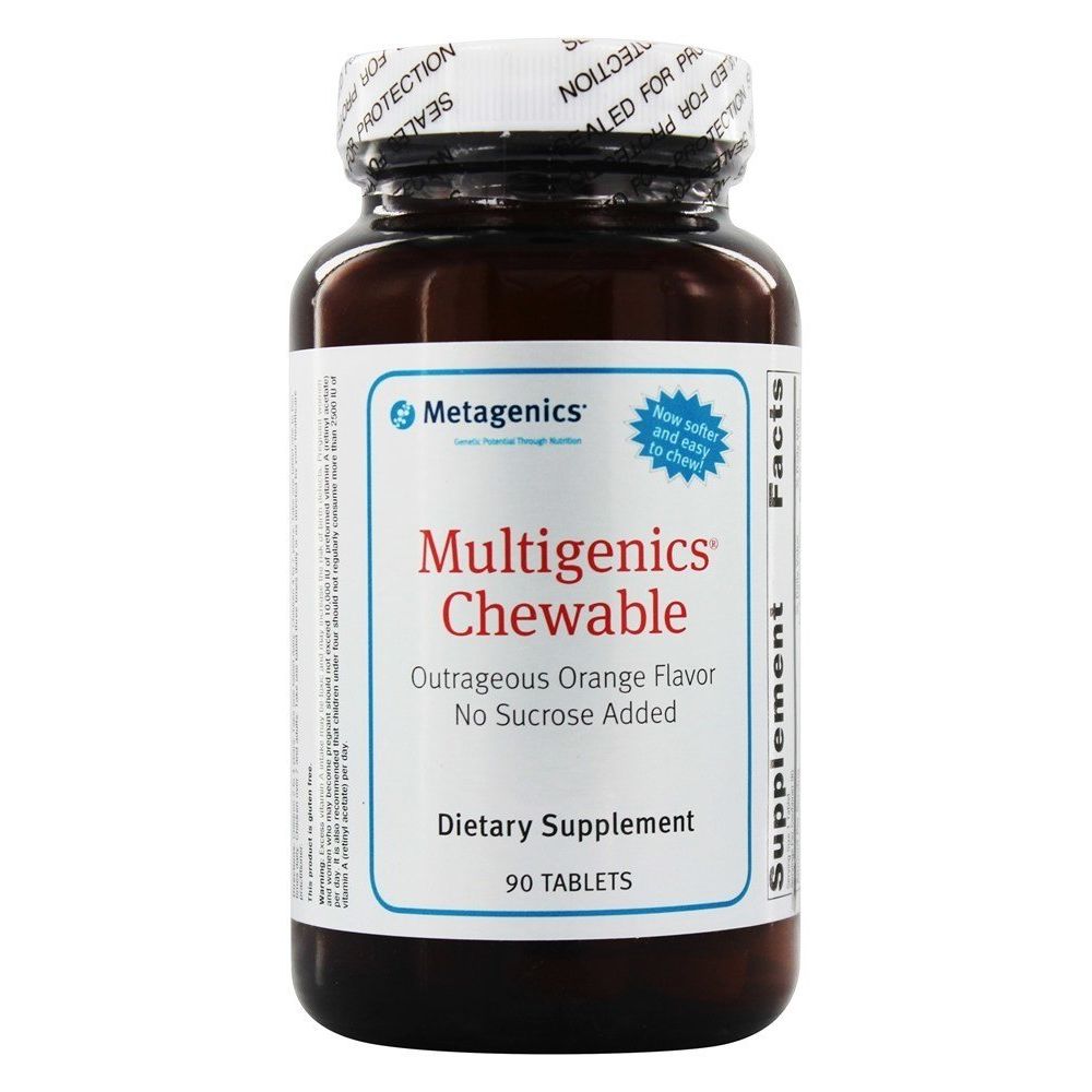 Metagenics Multigenics Chewable Orange - 90 Chewable Tablets