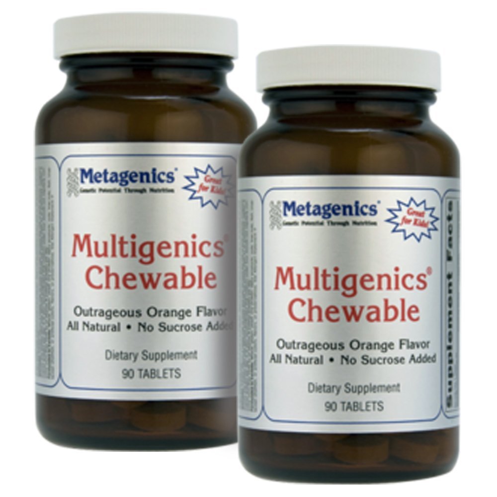 Metagenics Multigenics Chewable Orange Flavor 90 Tablets - TwinPak