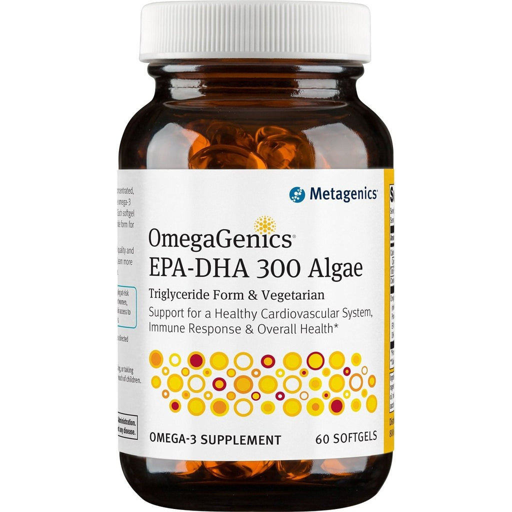 Metagenics OmegaGenics Algae EPA-DHA 300 Dietary Supplement, 60 Count