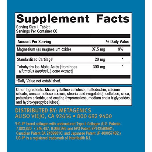 Metagenics OsteoVantiv Joint Support Supplement Helps Provide Joint Relief and Support Joint Felxibility - 60 Tablets