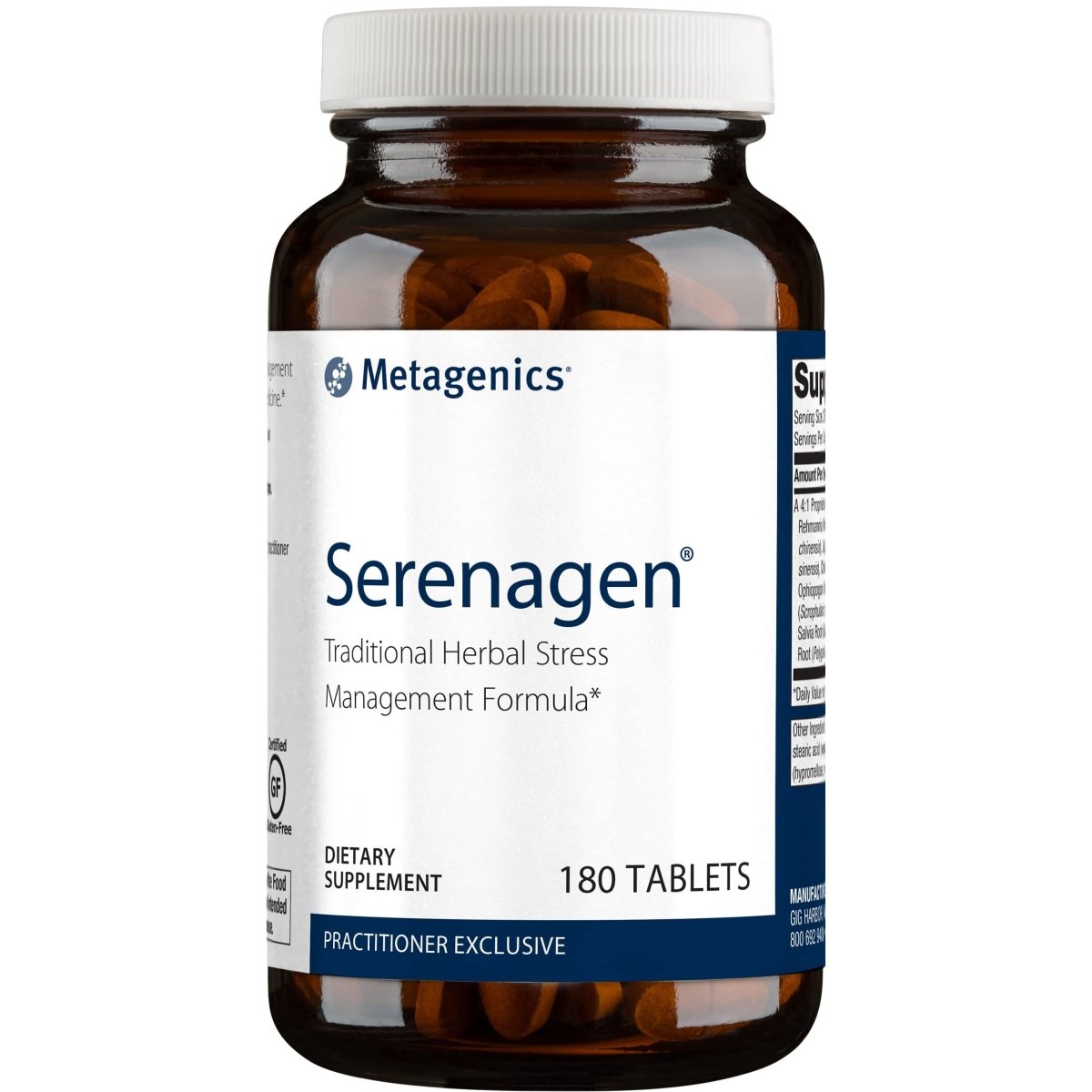 Metagenics Serenagen, Traditional Herbal Stress Management Formula with Asian Ginseng Root to Help Adjust to Stressful Environmental Challenges - 180 Tablets