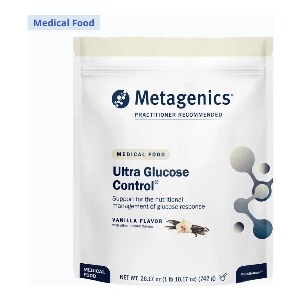 Metagenics Ultra Glucose Control Vanilla 30 Servings -