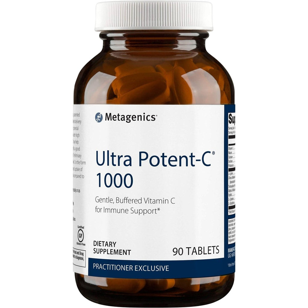 Metagenics Ultra Potent-C Vitamin C 1000mg - Gentle, Buffered Vitamin C Supplement for Immune Support, Designed to Help Prevent Stomach Upset - 90 Count