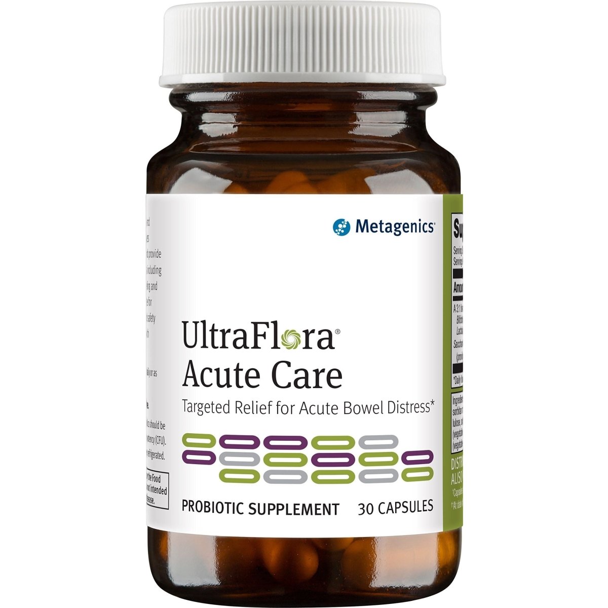 Metagenics UltraFlora Acute Care Daily Probiotic - 30 Capsules