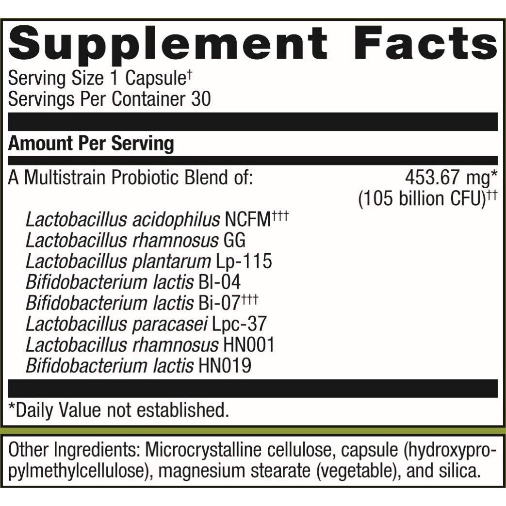Metagenics UltraFlora BiomePro, Daily Multistrain Probiotic Supplement to Help Support Gastrointestinal and Immune Health - 30 Capsules, 1 Month Supply