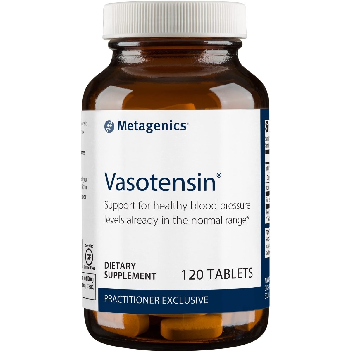 Metagenics Vasotensin Fish Protein Powder Supplement to Help Support Healthy Blood Pressure Levels - 120 Tablets