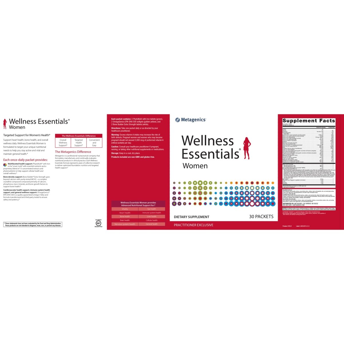 Metagenics Wellness Essentials Women - Targeted Support for Women's Health in 30 Daily Packets