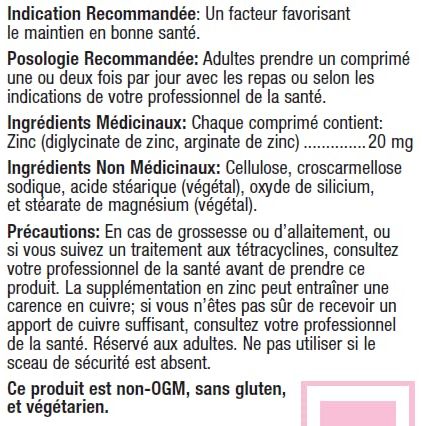 Metagenics Zinc A.G. Tablets - 180 Count