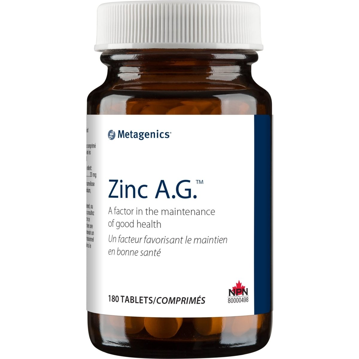 Metagenics Zinc A.G. Tablets - 180 Count