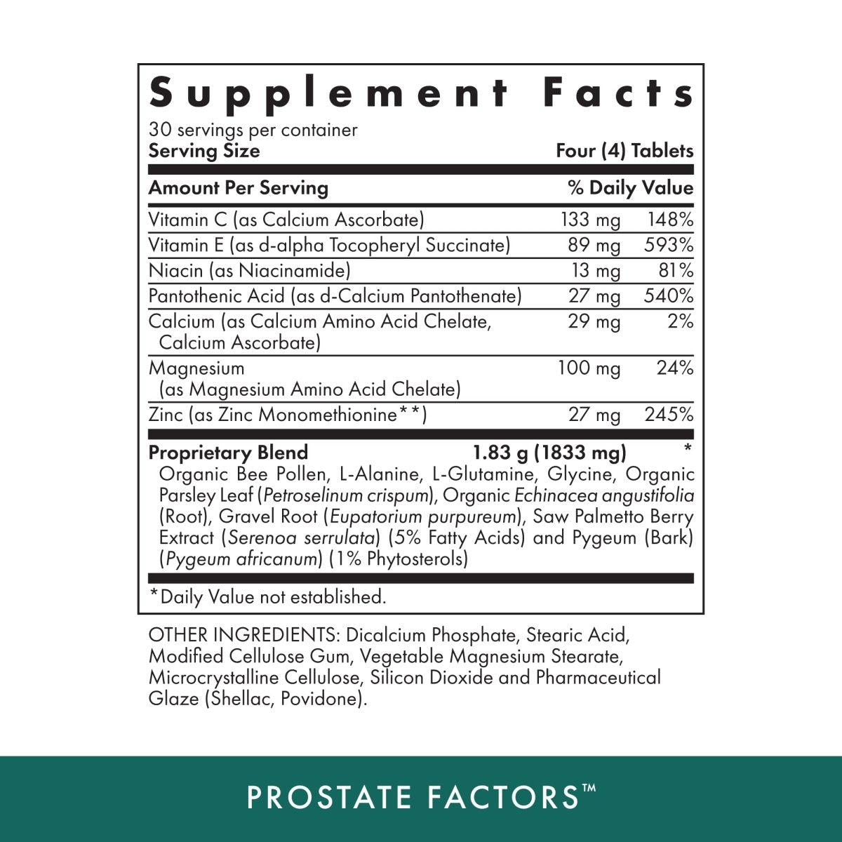 Michael's Naturopathic Programs - Prostate Factors - 120 Tablets