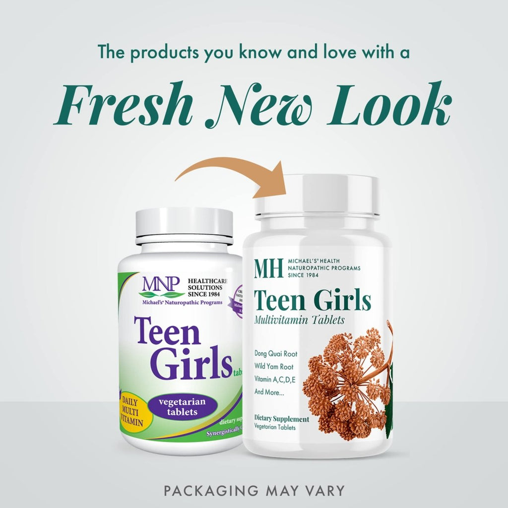 Michael's Naturopathic Programs - Teen Girls Tabs Daily Multi Vitamin - 90 Vegetarian Tablets
