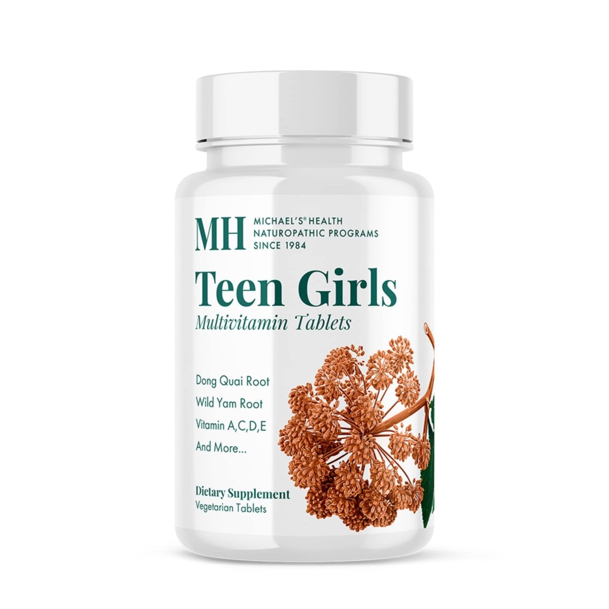 Michael's Naturopathic Programs - Teen Girls Tabs Daily Multi Vitamin - 90 Vegetarian Tablets