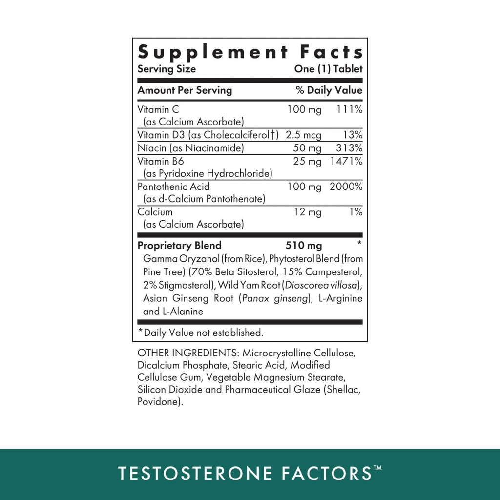 Michael's Naturopathic Programs - Testosterone Factors - 120 Vegetarian Tablets